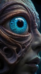 peacock feather eye