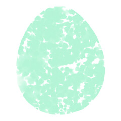Hand drawn watercolor egg. Easter illustration, decorative element