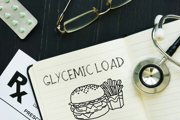 Glycemic load is shown using the text
