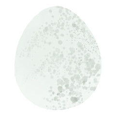 Hand drawn watercolor egg. Easter illustration, decorative element