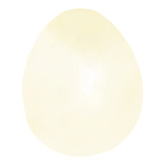 Hand drawn watercolor egg. Easter illustration, decorative element