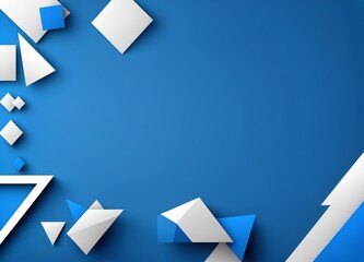 Abstract Blue Geometric Background