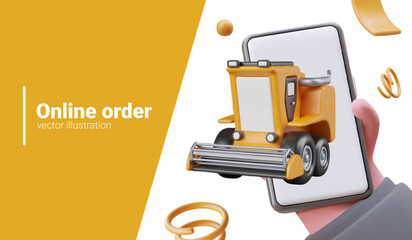 Concept of online ordering of agricultural machinery