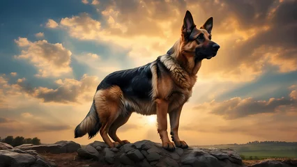 Fotobehang german shepherd dog © danny