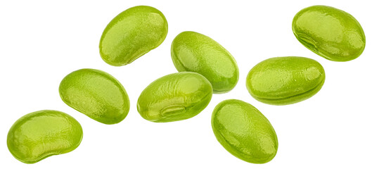 Edamame beans isolated on white background