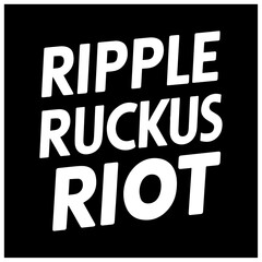 crypto typography design ripple ruckus riot 