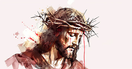 Portrait of Jesus Christ - Illustration