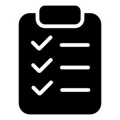 Questionnaire glyph icon