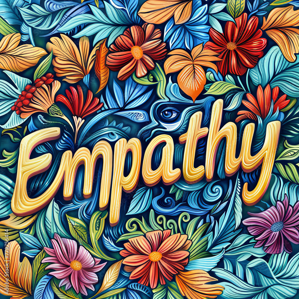 Poster a single colored background with the word 