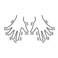 illustration of parkinson, nervous system disorders that affect movement body.