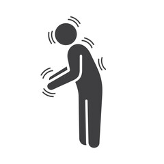 illustration of parkinson, nervous system disorders that affect movement body.