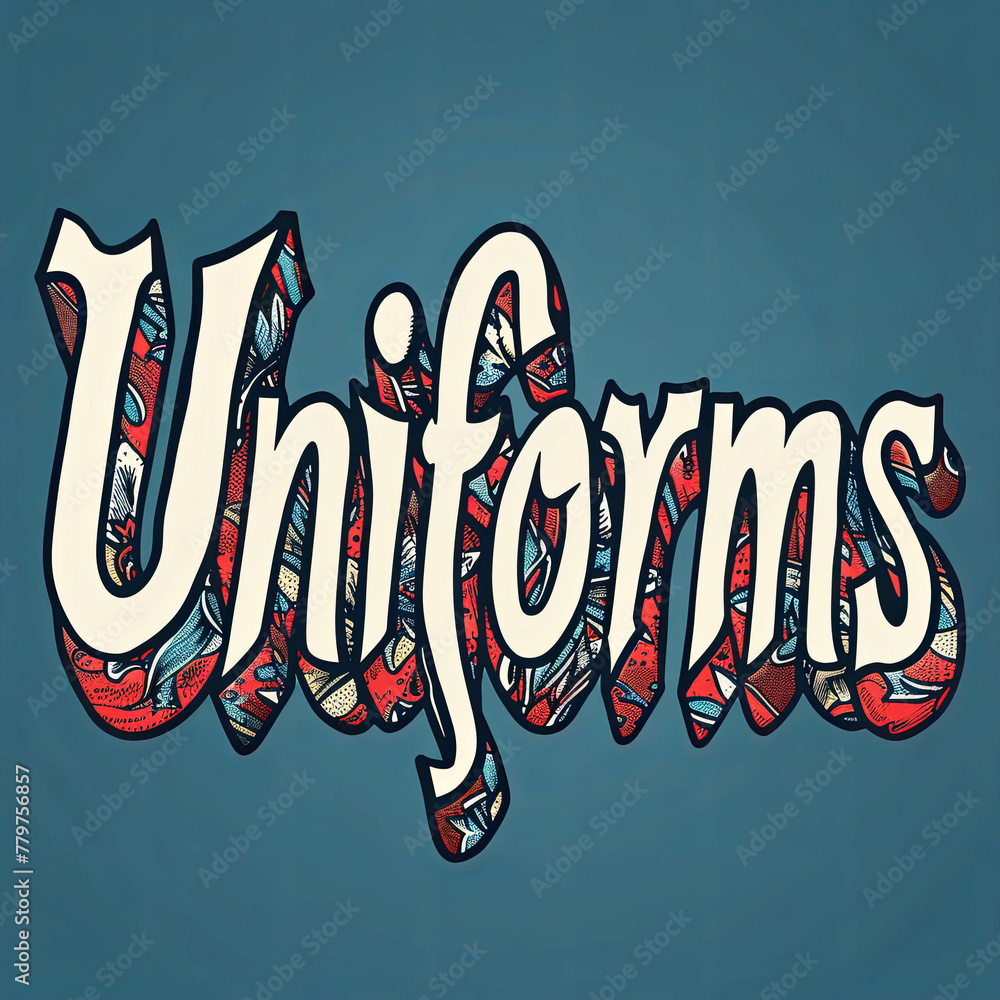 Poster a single-colored background with the word 