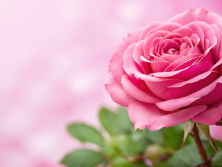pink rose on pink background, valentine's day background