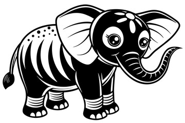 cute-elephant vector illustration 