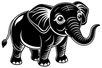 cute-elephant vector illustration 