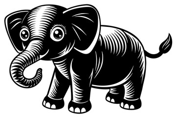 cute-elephant vector illustration 