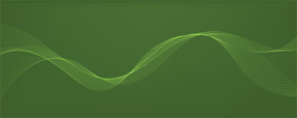 abstract green background with waves
