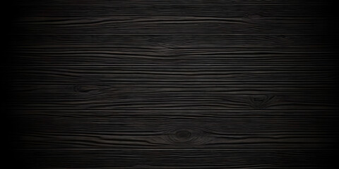 Naklejka premium A close-up view of a dark wood background against a black surface