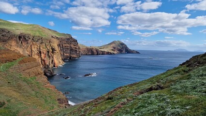 Fototapeta na wymiar Saint Laurent Peninsula on Madeira Island is a stunning natural enclave, renowned for its rugged cliffs and breathtaking coastal views
