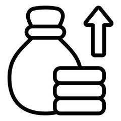 Profit line icon