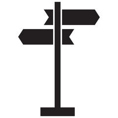 signpost icon, vector best flat icon. Signpost vector. 