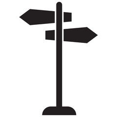 signpost icon, vector best flat icon. Signpost vector. 