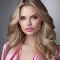 Naklejka premium portrait of a woman with blond hair