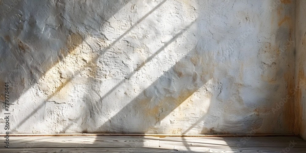 Aufkleber captivating interplay of light and shadow on textured walls creating a striking architectural compos
