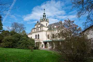 Palace of the Chotek family in Velke Brezno in the Czech Republic - obrazy, fototapety, plakaty