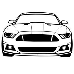 Car isolated in white background illustrator vector