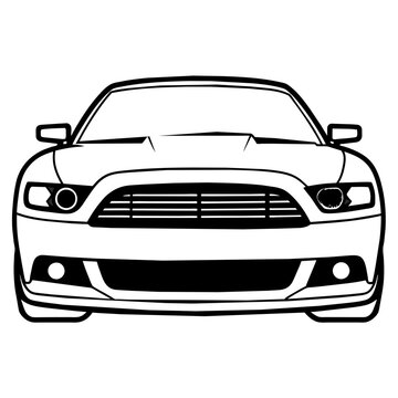 Car isolated in white background illustrator vector