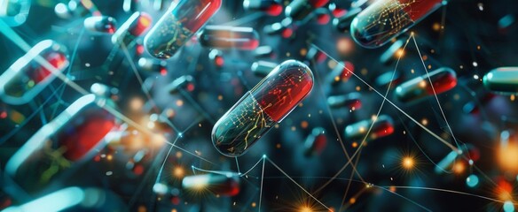 Networked Pharmaceutical Capsules in Digital Analysis