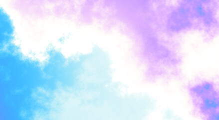 Isolate magic rainbow colours fog and clouds on transparent backgrounds specials effect 3d render png. Heaven unicorn clouds. - 779781080