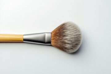 Makeup brush, round bristle, full length, white background