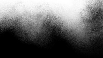 Black noise grain transparent gradient background. Dust effect with Transparent png overlay background - 779782094