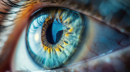 Medical research on the retina of the human eye.