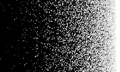 Black on white background. Black and white dissolve halftone grunge effect. PNG Overlay illustration with trasparent - 779784806