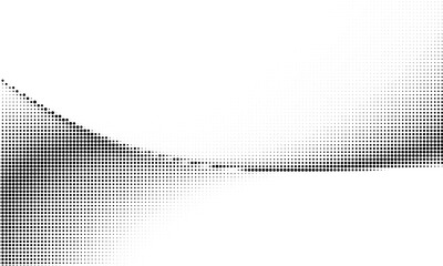 Monochrome gradient halftone dots background. Overlay png illustration. Abstract grunge dots on transparent background - 779784877
