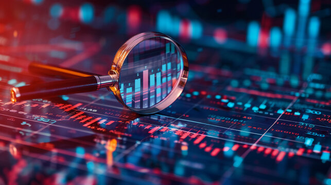 A magnifying glass leads a team through an investigation, uniting minds in the search for answers