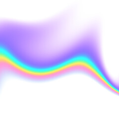 Rainbow gradient segment isolated on transparent background, Overlay gradient - 779787603