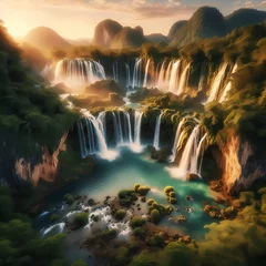 Foto op Plexiglas Wasserfälle (fiktiv) © movix