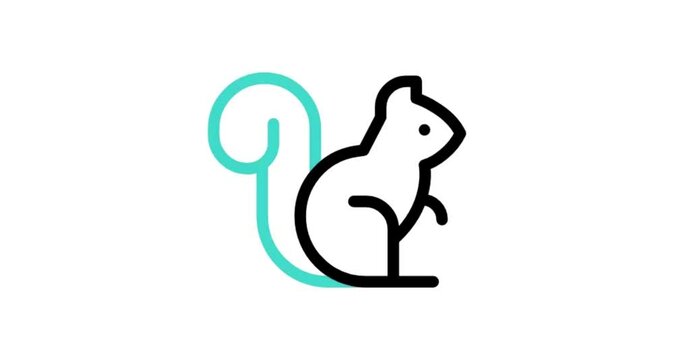 Rabbit icon animation video