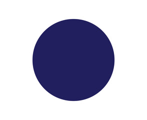 Fototapeta na wymiar Circle Shape Symbol Blue Graphic Design Element Vector Illustration