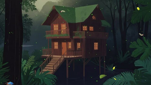 house in the woods 4l looping