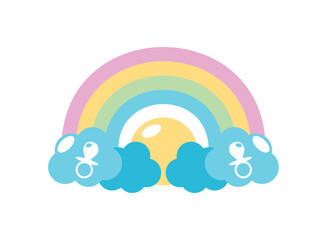 baby shower rainbow