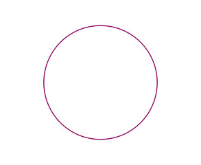 
Circle Shape Outline Stroke Purple Symbol Vector Illustration
