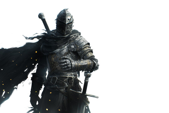 Knight Armor with Fiery Sparks