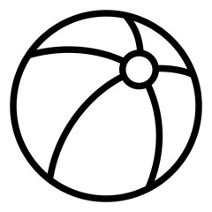 Beach Ball line icon
