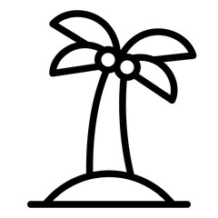 Palm Tree line icon