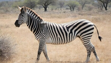Fototapeta na wymiar A-Zebra-In-A-Safari-Retreat- 2